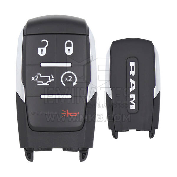 Dodge RAM 2019-2024 Llave remota inteligente genuina 5 botones 433MHz 68575429AA