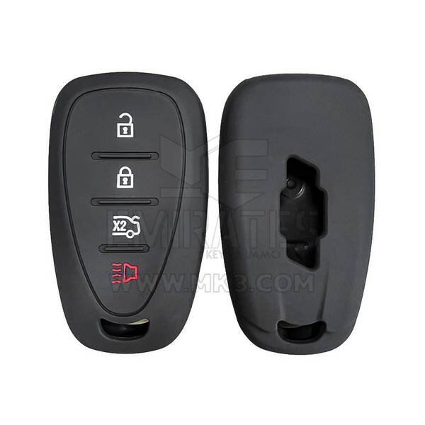 Coque en silicone pour Chevrolet Smart Remote Key 4 boutons