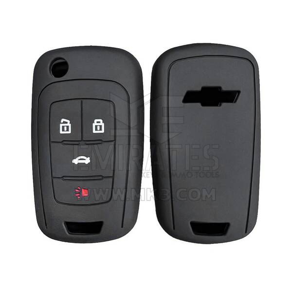 جراب من السيليكون لشفروليه 2010-2017 Flip Remote Key 4 أزرار