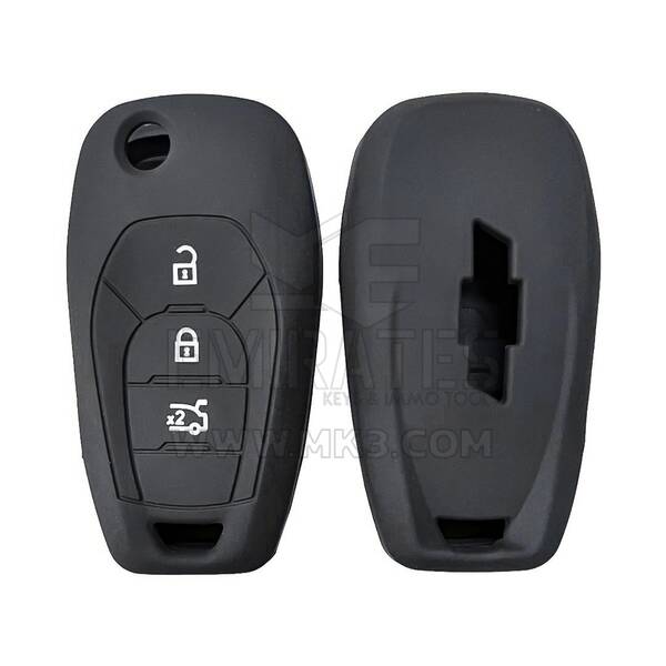 Funda de silicona para Chevrolet 2018+ Flip Remote Key 3 Botones