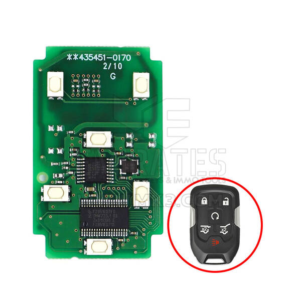 شيفروليه / جي إم سي 2015-2020 ريموت PCB أصلي 6 أزرار 433 ميجا هرتز 13508282 FCC HYQ1EA