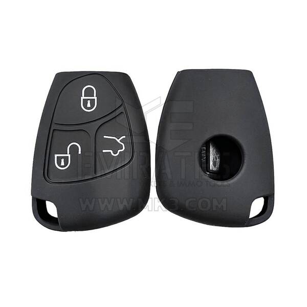 Coque en silicone pour clé à distance Mercedes Benz 1997-2010 3 boutons