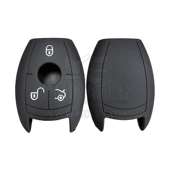 Coque en silicone pour clé à distance Mercedes Benz 2006-2016 3 boutons