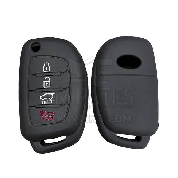 Coque en silicone pour clé à distance Hyundai Flip 4 boutons