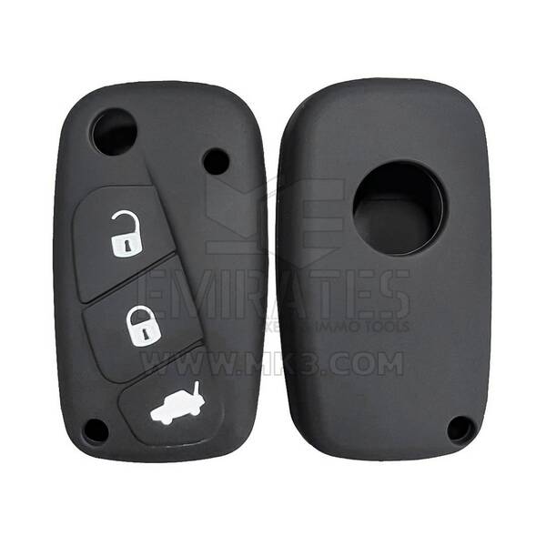 Силиконовый чехол для Fiat Fiorino Flip Remote Key 3 кнопки