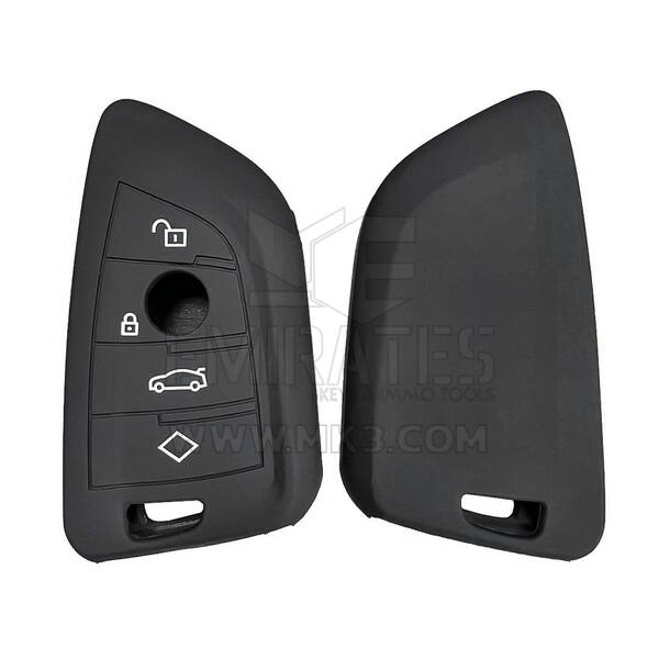 Coque en silicone pour clé à distance intelligente BMW CAS4 série F 4 boutons