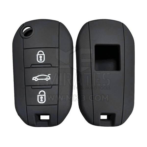 Funda de silicona para Peugeot Citroen 2013-2017 Flip Remote Key 3 botones