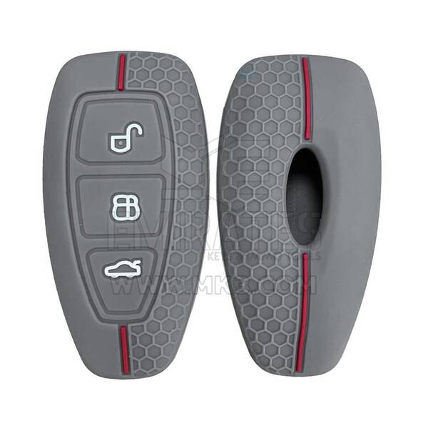 Funda de Silicona Grabada para Ford Remote Key 3 Botones