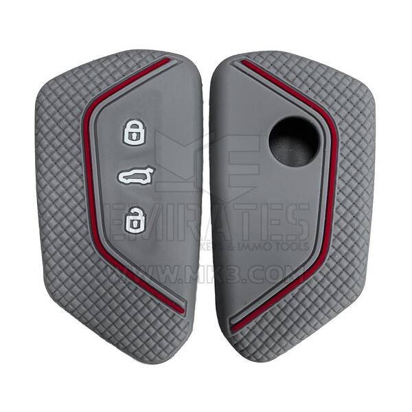 Силиконовый чехол с гравировкой для Volkswagen KD B33 Smart Remote Key 3 кнопки