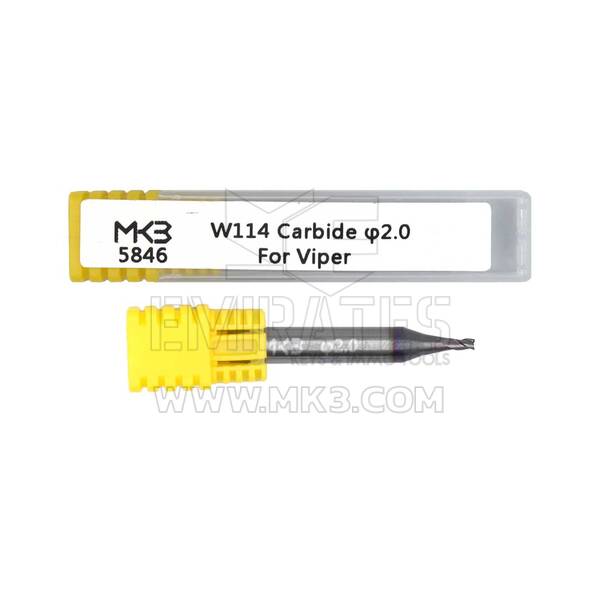 End Mill Cutter W114M Carbide φ2.0xD6x40Lx3F For Viper