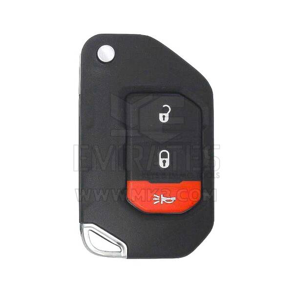 Jeep Wrangler Flip Remote Key Shell 2+1 Buttons