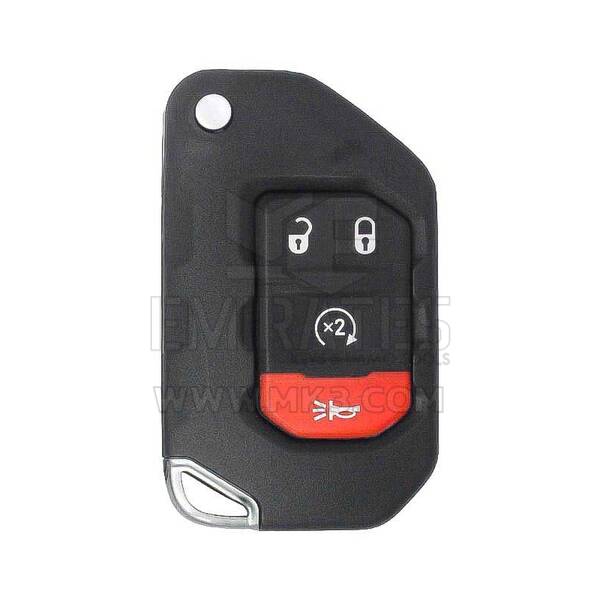 Jeep Wrangler Flip Remote Key Shell 3+1 Buttons