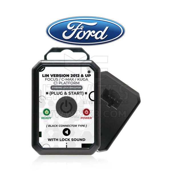 Emulador de Ford - Emulador de enfoque C-Max Kuga C1 Plataforma 2012 y superiores Emulador de simulador de bloqueo de dirección con sonido de bloqueo