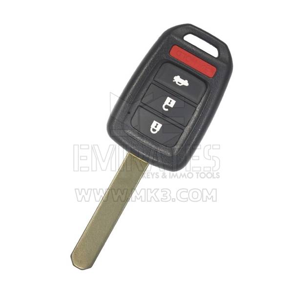 Современный неоткидной корпус дистанционного ключа Honda, 3+1 кнопка, лезвие HON66