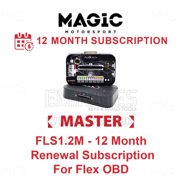 MAGIC FLS1.2M - Flex OBD Master İçin 12 Aylık Yenileme Aboneliği