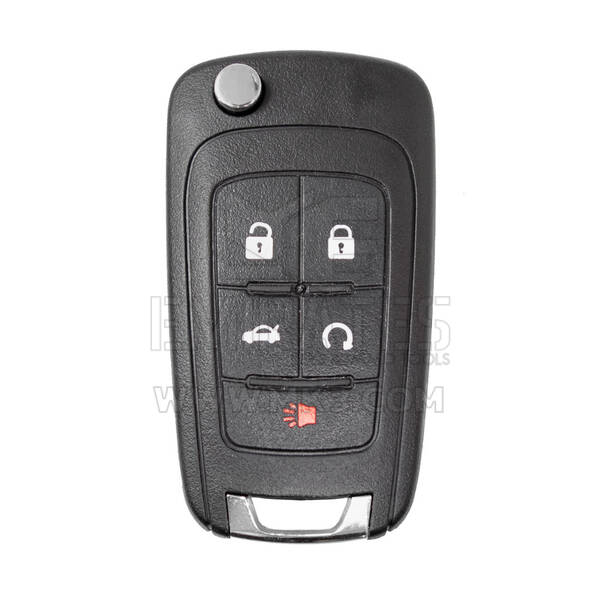 Chevrolet Malibu / Impala 2014-2015 Clé à distance rabattable 4+1 boutons 433MHz HITAG 2 - Transpondeur ID46 PCF7937E