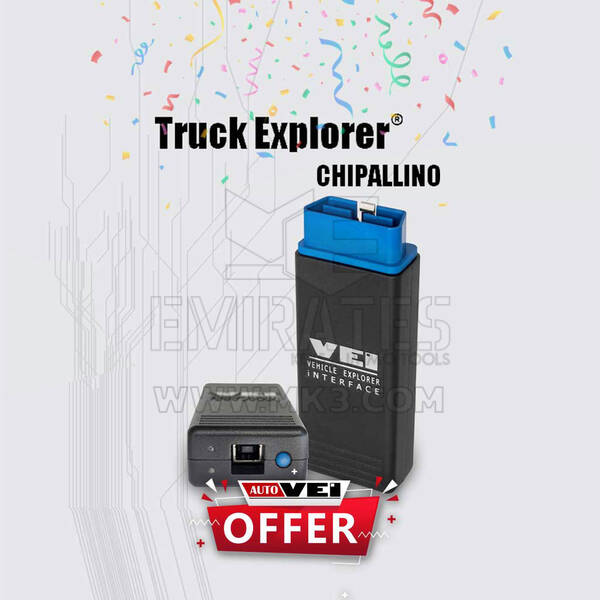 Kit de dispositivos AutoVEI Truck Explorer Chipallino (2023 atualizado)