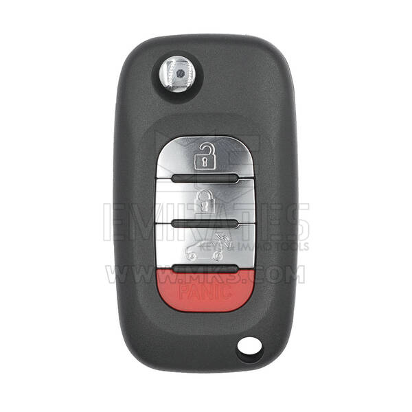 Smart 2016 Flip Remote Key Shell 3+1 botones