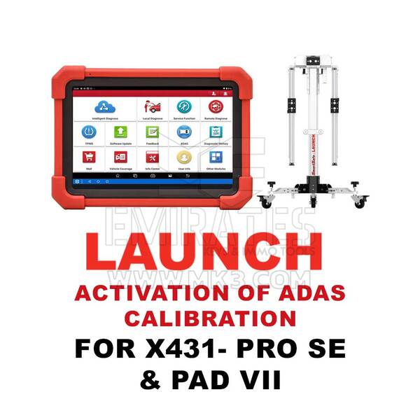 Запуск — активация калибровки ADAS для X-431 PRO SE и PAD VII.