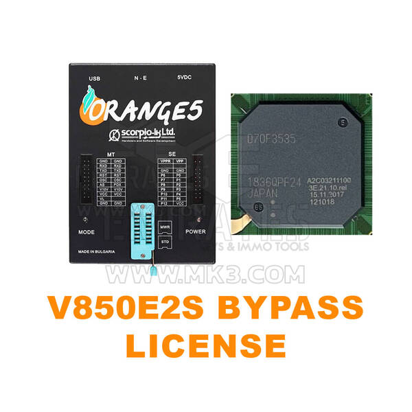 Licença de bypass Orange5 V850E2s para dispositivo programador Orange 5