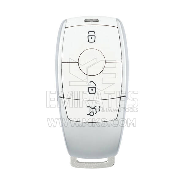 Carcasa Mando Inteligente Mercedes Serie E 3 Botones Color Blanco Mate