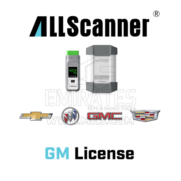 Tutte le licenze GM dello scanner per lo strumento diagnostico VCX-DoIP / VCX SE