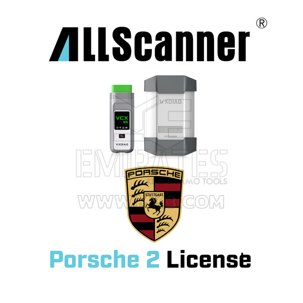 Licence Porsche 2 pour tous les scanners pour outil de diagnostic VCX-DoIP/VCX SE