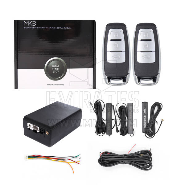 Keyless Entry Kit For Audi Cars works with Factory OEM Push Start Button (Add Key) ESW309C-AU3