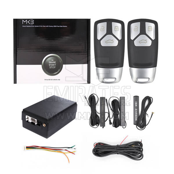 Keyless Entry Kit For Audi Cars works with Factory OEM Push Start Button (Add Key) ESW309C-AU