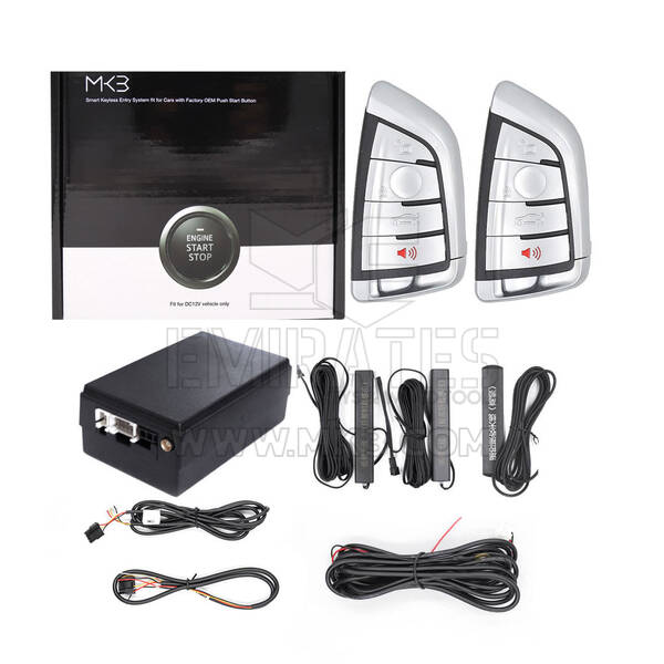 Keyless Entry Kit For BMW cars works with Factory OEM Push Start Button (Add Key) ESW309C-BM2
