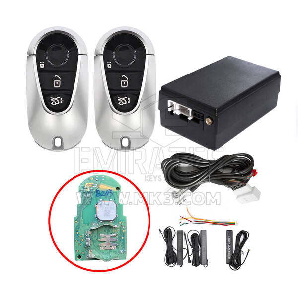 مجموعة دخول بدون مفتاح لسيارات مرسيدس FBS4 تعمل مع زر تشغيل المصنع OEM (إضافة مفتاح) ESW312-BE3-A