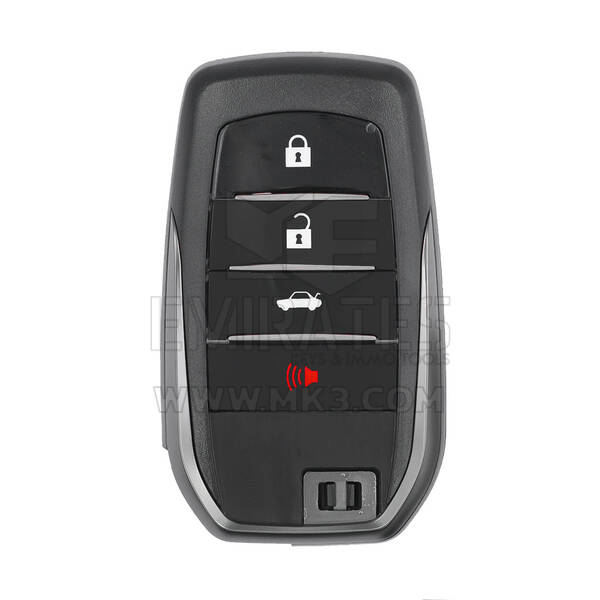 Toyota 2016-2022 Carcasa de llave remota inteligente 3+1 botones Maletero sedán
