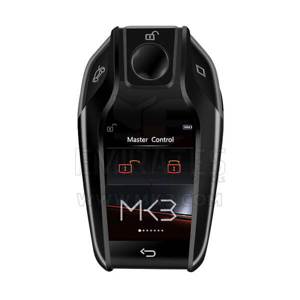 LCD Universal Smart Key Kit With Keyless Entry And IOS Car BMW Style Location Tracking System Black Color