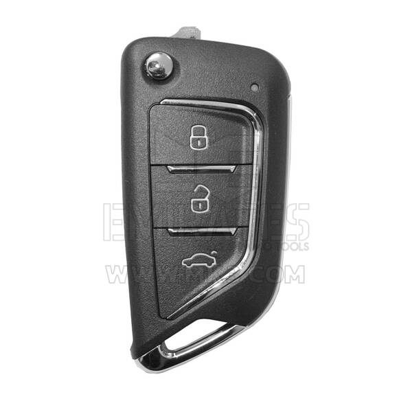 Chave remota universal flip face a face com 3 botões tipo Cadillac 433 MHz