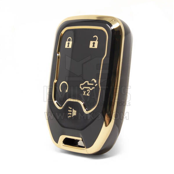 Nano High Quality Cover For GMC Remote Key 5 Buttons Black Color GMC-A11J5B