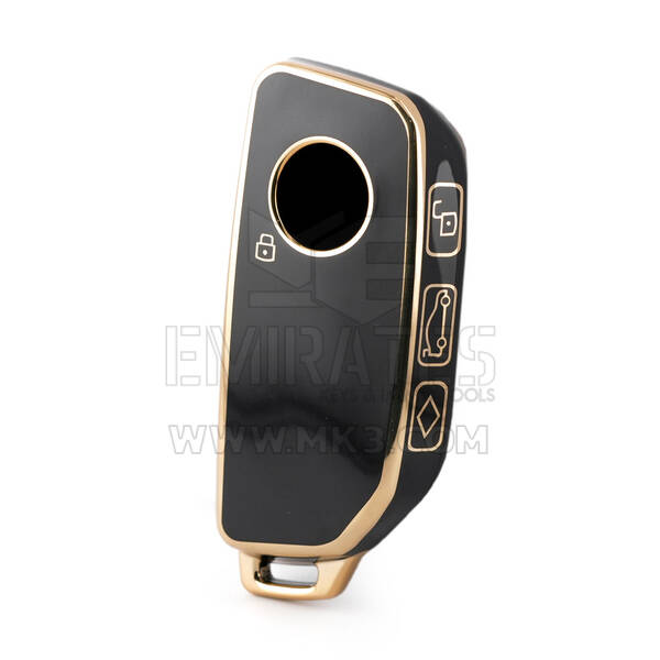 Nano High Quality Cover For BMW  Remote Key 4 Buttons Black Color BMW-E11J