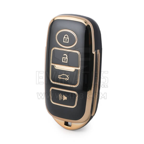 Capa Nano de alta qualidade para chave remota inteligente Perodua 4 botões cor preta PRD-B11J