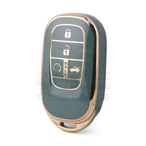 Cover Nano di alta qualità per chiave telecomando Honda 4 pulsanti colore grigio HD-G11J4
