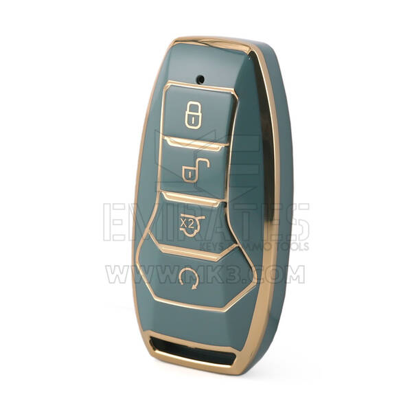 Nano High Quality Cover For BYD Remote Key 4 Buttons Gray Color BYD-A11J