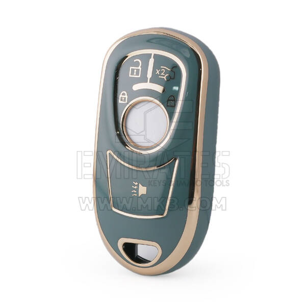 Нано-чехол высокого качества для Buick Smart Remote Key 3 кнопки серого цвета BK-A11J5B
