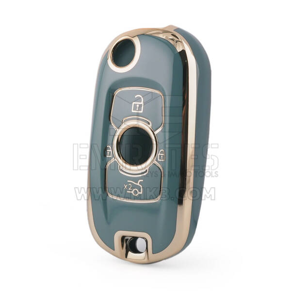 Nano High Quality Cover For Buick Smart Remote Key 3 Buttons Gray Color BK-C11J