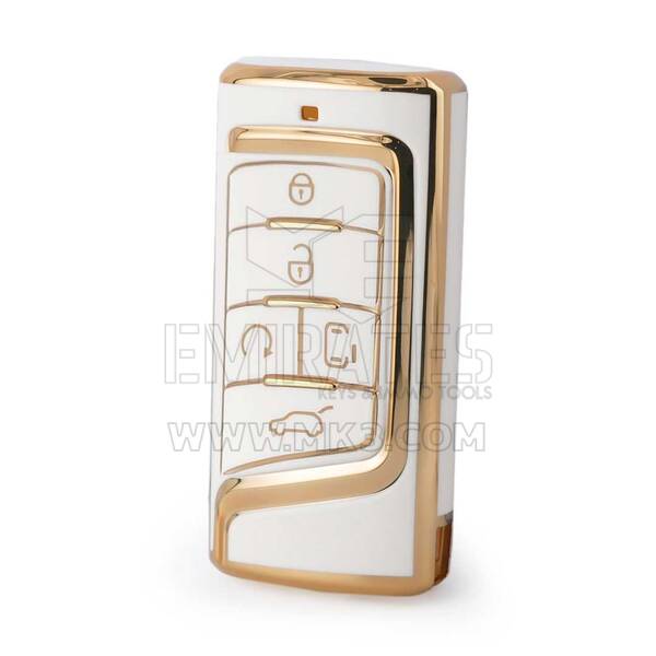 Capa nano de alta qualidade para chave remota inteligente Trumpchi 5 botões cor branca CQ-A11J