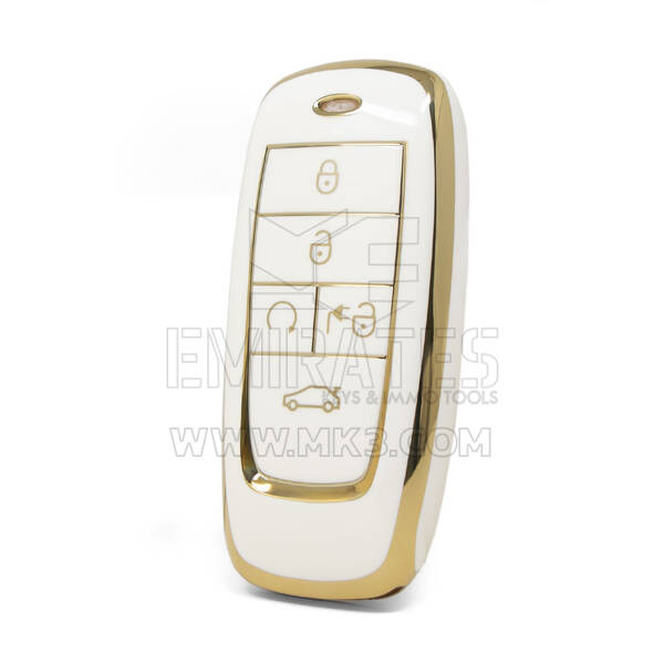 Nano High Quality Cover For Trumpchi Smart Remote Key 5 Buttons White Color CQ-B11J