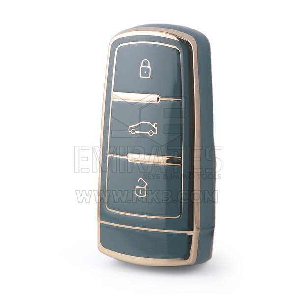Cover Nano di alta qualità per chiave remota Volkswagen Passat 3 pulsanti colore grigio VW-C11J