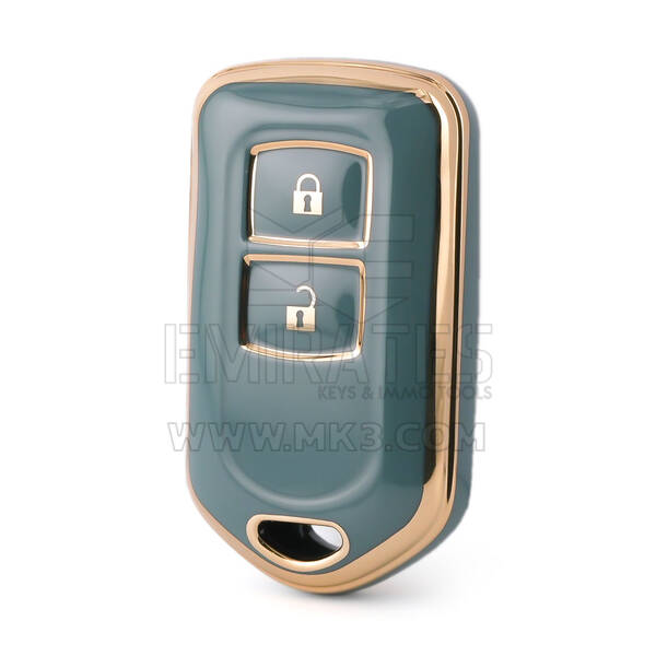 Nano High Quality Cover For Toyota Remote Key 2 Buttons Gray Color TYT-L11J2