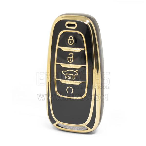 Nano High Quality Cover For Hongqi Remote Key 4 Buttons Black Color HQ-B11J