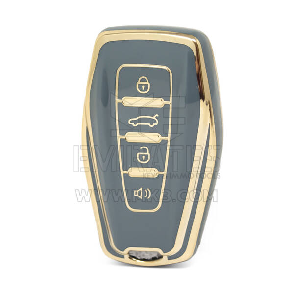 Geely Remote Key için Nano Yüksek Kaliteli Kapak 4 Düğme Gri Renk GL-B11J4B