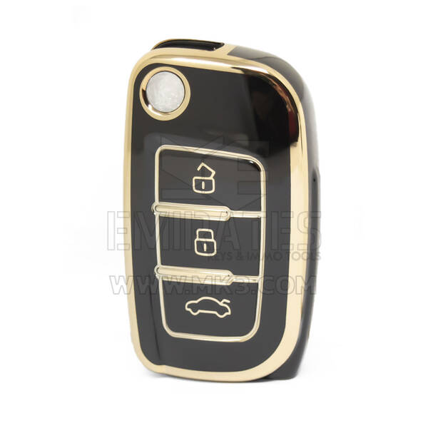 Geely Remote Key için Nano Yüksek Kaliteli Kapak 3 Düğme Siyah Renk GL-D11J