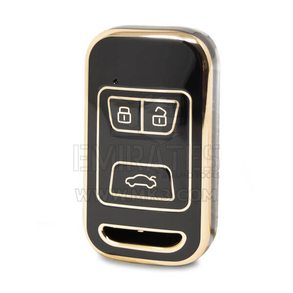 Nano – housse de haute qualité pour clé télécommande Chery, 3 boutons, couleur noire, CR-A11J