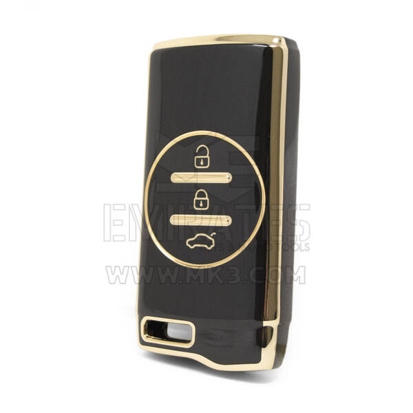 Nano High Quality Cover For Chery Remote Key 3 Buttons Black Color CR-D11J